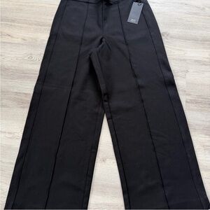 JNY by Jones New York Medium Black Wide-Leg High-Rise Pants